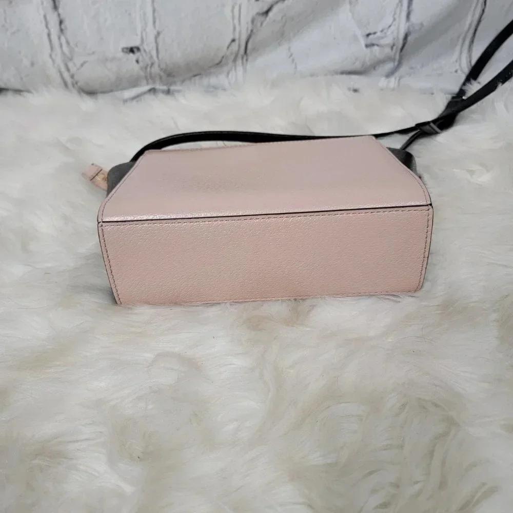 Kate Spade HAYDEN Crossbody Blush Pink & Black Mini Small Bag Purse Classic Chic
